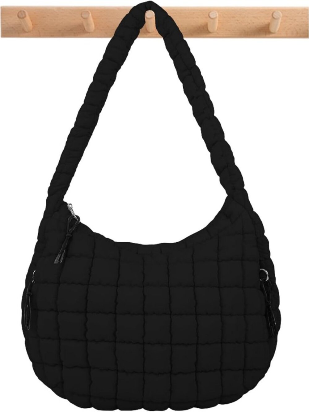 Quilted Puffer Tote & Crossbody Bag - Stylish Nylon Hobo Travel Handbag for